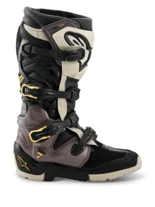 Bota Alpinestars Tech 7 Enduro Drystar 26 Preto/Cinza Escuro/Gold